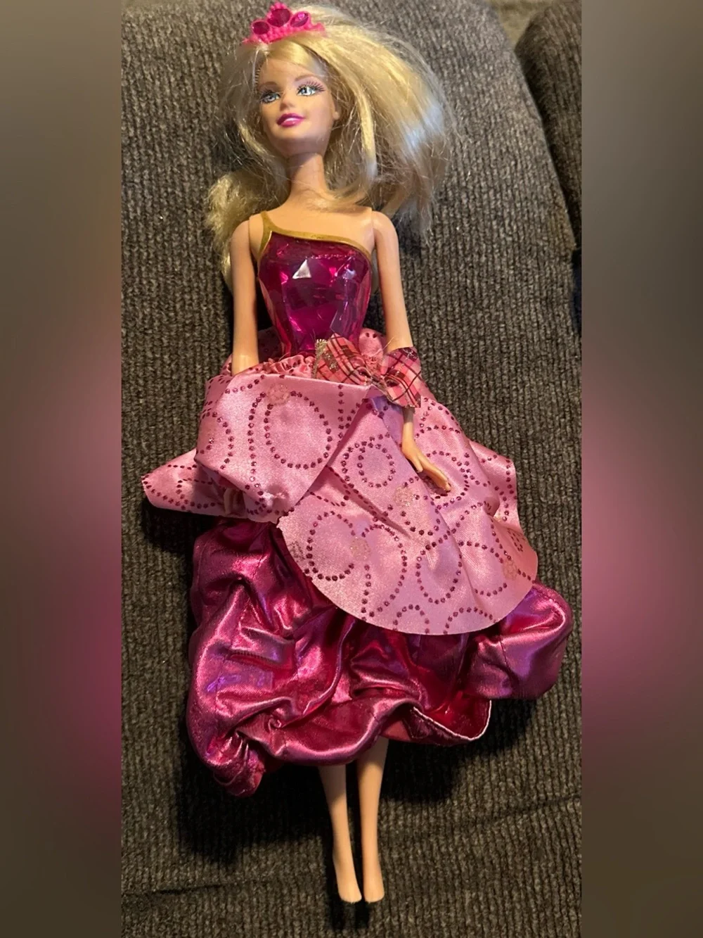 2011 Mattel Barbie Princess Charm School Blair Transforming Doll Pink Gown